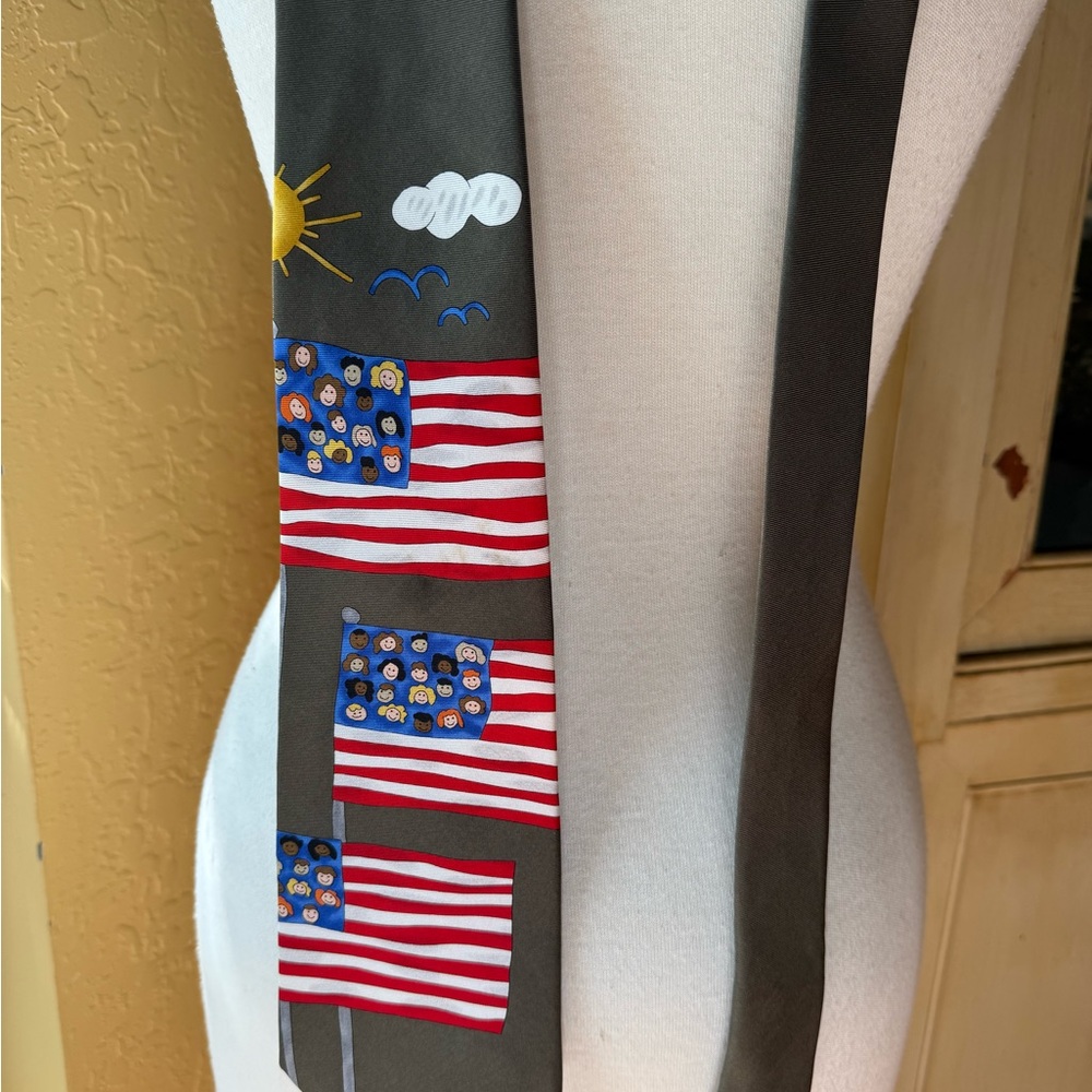 Save the Children Necktie w Flag Design